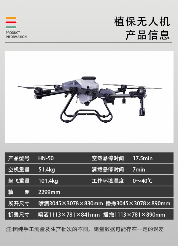 農(nóng)用植保無人機HN-50型(圖2)
