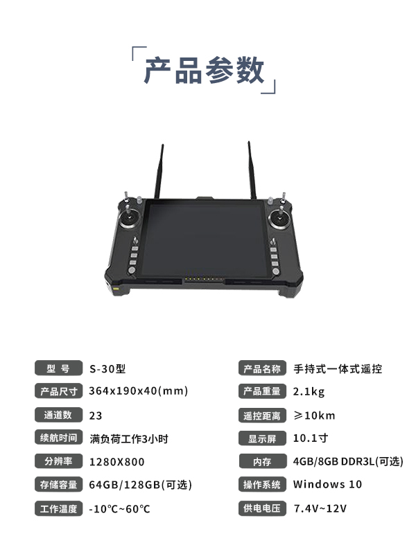 手持式一體式遙控S-30型(圖3) 手持式一體式遙控S-30型(圖3)